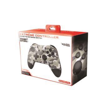 Manette sans fil Alpha Omega Players Bluetooth Camouflage pour Nintendo Switch