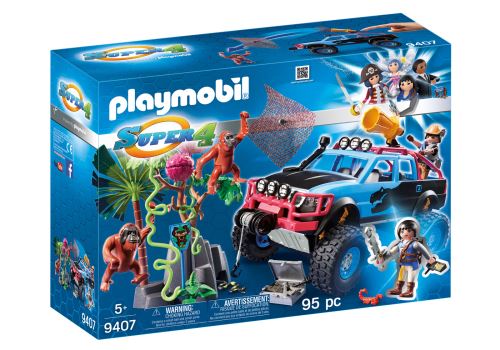 Playmobil Super 4 9407 Tout-terrain avec Alex et Rock Brock