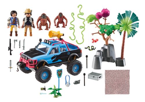 PLAYMOBIL 9407 – Tout Terrain Dans La Jungle, Véhicule Aventure, Occasion