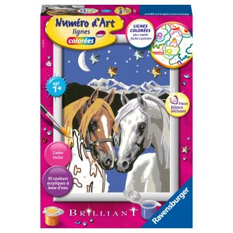 Jeu créatif Ravensburger Numéro d'Art Petit Chevaux amoureux