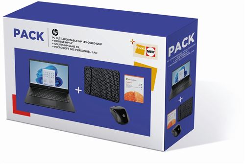 Pack PC Ultra-Portable HP 14s-dq2042nf 14" Intel Core i3