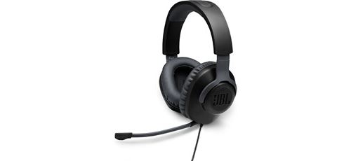 JBL Quantum 100 - Micro-casque - circum-aural - filaire - jack 3,5mm - noir