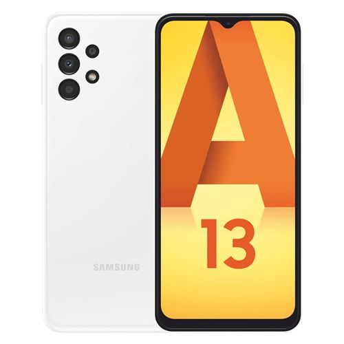 Smartphone Samsung Galaxy A13 6.6 Double SIM 64 Go Blanc