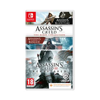 Compilation Assassin’s Creed III Remastered + Assassin's Creed : The Rebel Collection Code in a box Nintendo Switch