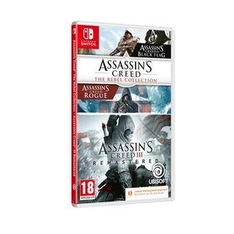 Compilation Assassin’s Creed III Remastered + Assassin's Creed : The Rebel Collection Code in a box Nintendo Switch