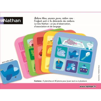 Loto des couleurs Nathan - Loto mémo et domino - Achat & prix
