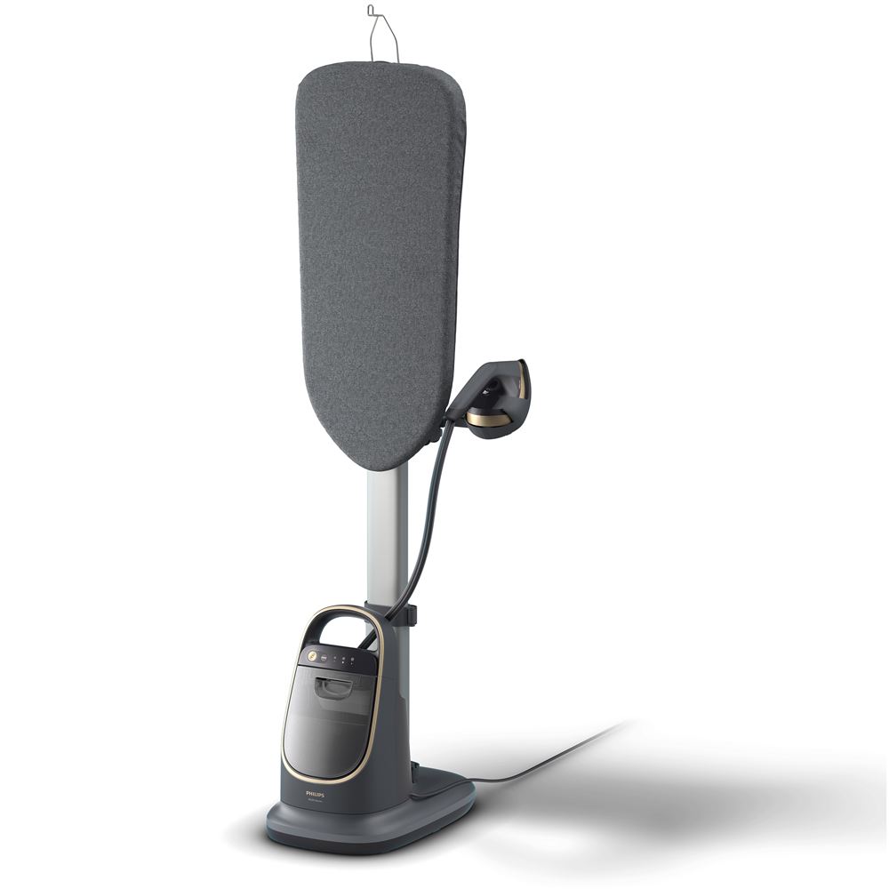 Philips Défroisseur Pliable Compact + Nettoyeur Baskets 3 Brosses - Prêt En 30 Secondes