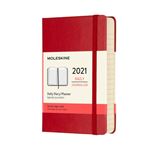 Agenda 2021 journalier Moleskine Rigide petit format Rouge