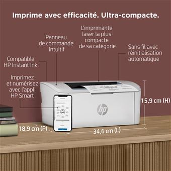 Imprimante monofonction HP LaserJet M110w Blanc Eligible à instant ink