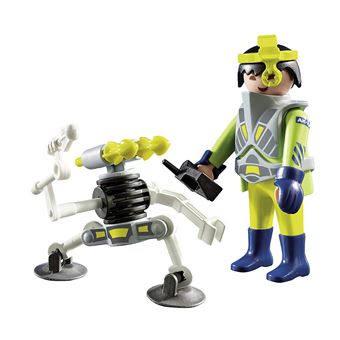 Playmobil Œuf de Pâques Space 9416 Agent de l'espace avec robot