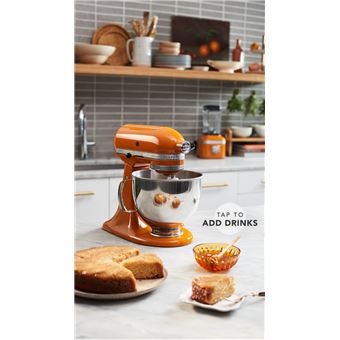 Robot pâtissier multifonction KitchenAid Artisan 5KSM175PSEHY 300 W 4,8L Orange