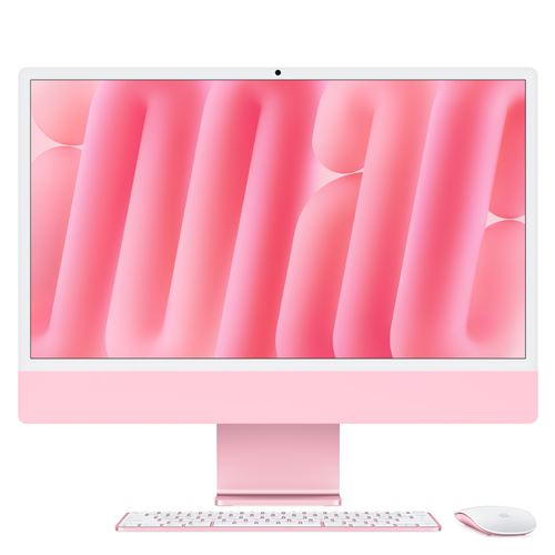 Apple iMac 24 écran retina 4,5K 512Go 16 Go RAM Puce M4 CPU 10 cœurs GPU 10 cœurs Rose