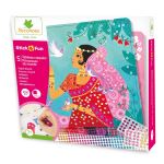 Kit créatif Stick’n Fun Au Sycomore Sequins Princesses du monde