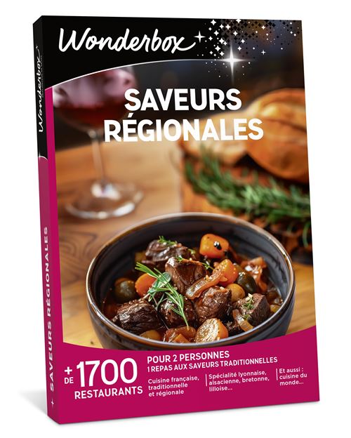 Coffret cadeaux Wonderbox Saveurs régionales