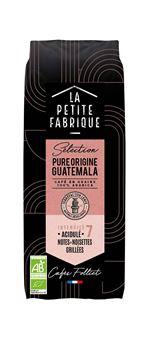 Café Bio en grains La petite fabrique Sélection Guatemala 250g Intensité 7