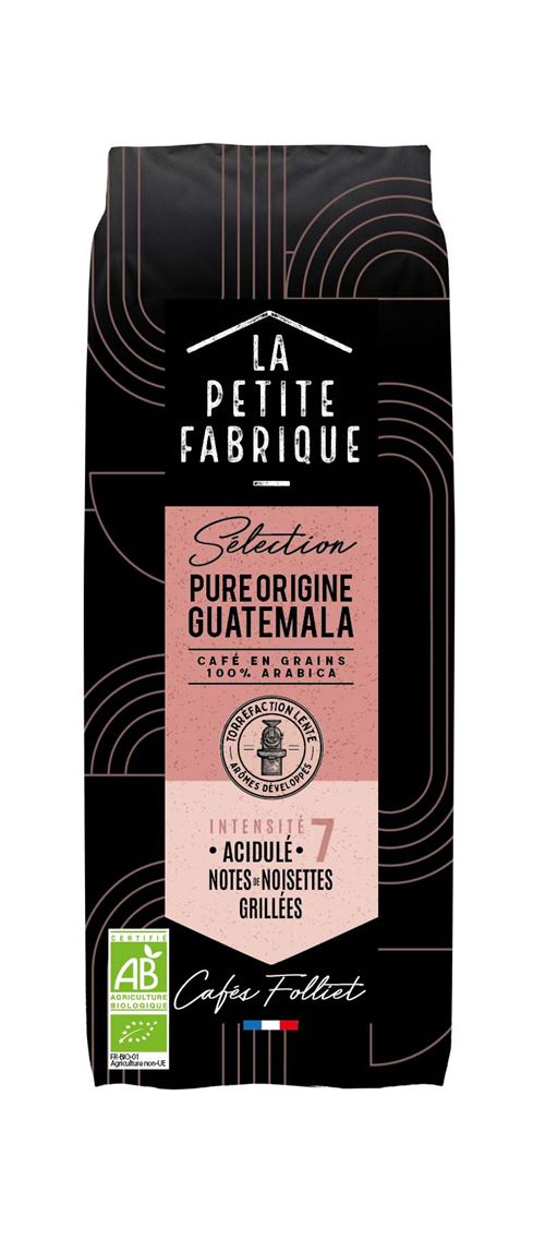 Café Bio en grains La petite fabrique Sélection Guatemala 250g Intensité 7