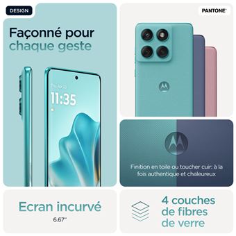 Smartphone Motorola Edge 60 Fusion 6,67" 5G Double SIM 256 Go Pantone Amazonite