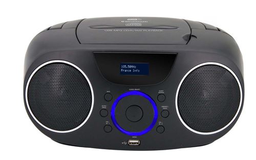 Dcybel 500 Bluetooth Radio CD-Speler Zwart