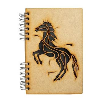 Carnet A5 ligné Komoni Cheval Noir