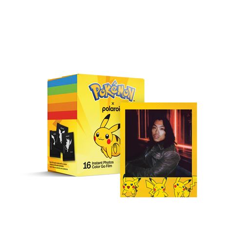 Double pack de 16 photos Polaroid Couleur Pokémon Pikachu Edition pour appareil photo Instantané Go