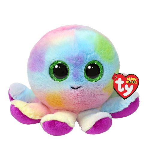 Ty Multicolore Peluche Beanie Boos Small Bubbles Le Poulpe