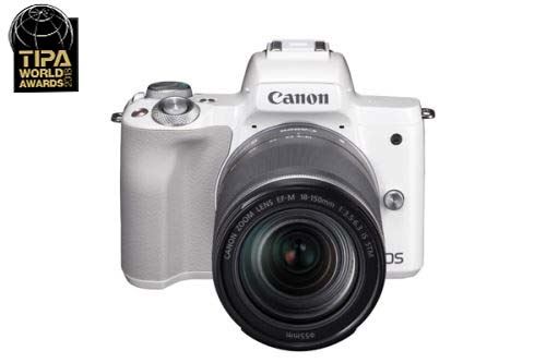 Hybride Canon EOS M50 Blanc + Objectif EF-M 18-150 mm f/3.5-6.3 STM