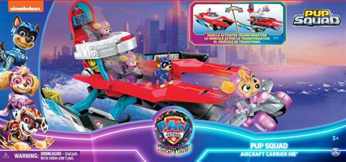 Voiture Paw Patrol La Pat Paytrouille Quartier General Marine Pup Squad The Mighty Movie