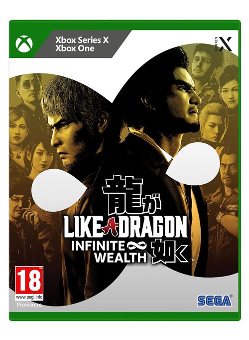 Pochette avant du jeu Like a Dragon Infinite Wealth Xbox