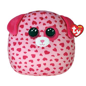 Peluche Ty Squish A Boos Medium Tickle Le Chien Rose