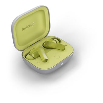 Ecouteurs intra-auriculaires sans fil Bluetooth Motorola Moto Buds avec réduction de bruit active Vert olive - 1