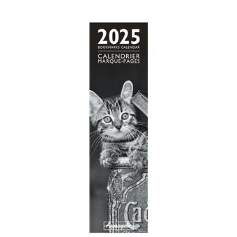 Calendrier Marque-Pages Aquarupella 2025 Chats 4 x 16 cm - 1