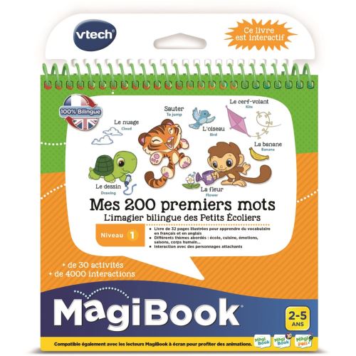Livre Éducatif Vtech Magibook Mes 200 Premiers Mots