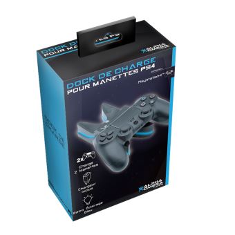 Dock de charge Alpha Omega Players Noir pour 2 manettes PS4