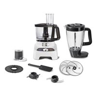 Moulinex DoubleForce FP822110 - keukenmachine - 1000 W - wit/donkergrijs