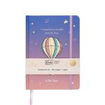 Notebook ligné A5 Dos Colle Cousu Kiub Le Petit Prince Montgolfière