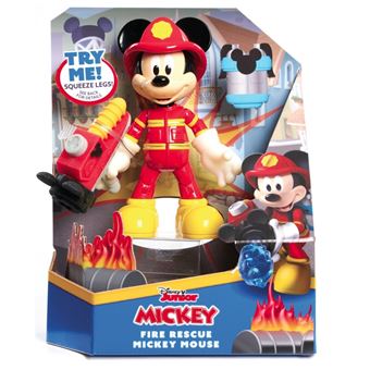 Figurine Pompier 15 cm Mickey avec accessoire - 1