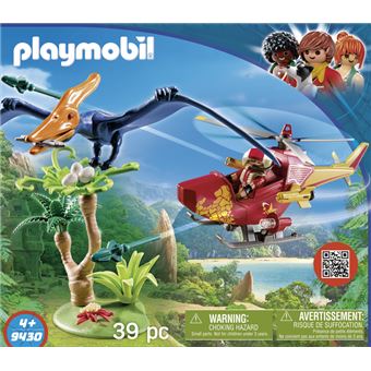 Playmobil The Explorers 9430 Hélicoptère et Ptéranodon - Playmobil