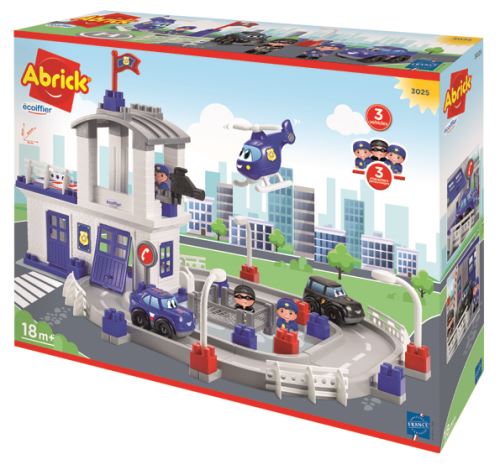 Jeu de construction Ecoiffier Caserne de police Abrick