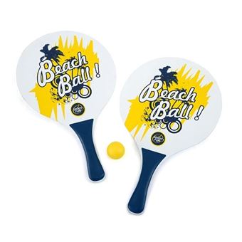 Set 2 Raquettes de plage Sport and Fun Bois avec 1 balle