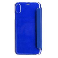 Etui folio en cuir Beetlecase Bleu pour iPhone X et XS