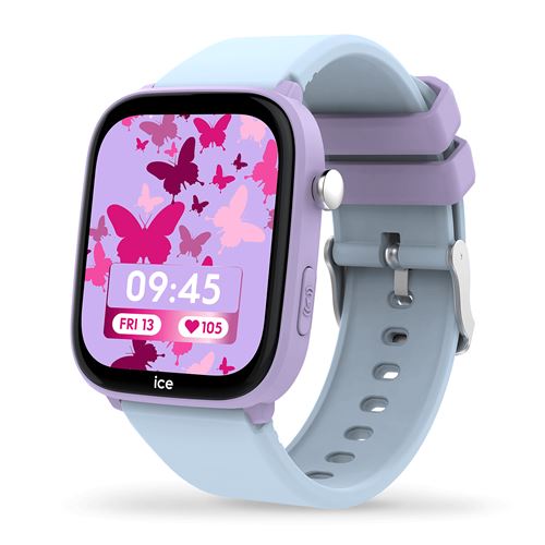 Montre connectée Ice-Watch Ice Smart Junior 3.0 Find My Bluetooth Violet avec bracelet Bleu
