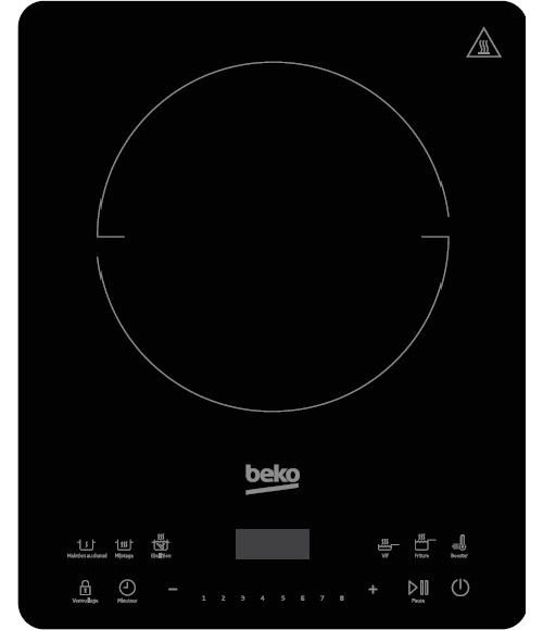 Table à Induction Posable Beko HPI214B 2000 W Noir