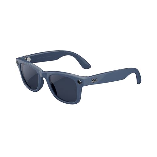 Lunettes connectées IA Meta Ray-Ban Wayfarer (Gen 2) Bleu cosmique brillant - Meta