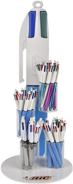 Présentoir vide Bic 4 Couleurs avec 4 godets de remplissage pour stylos