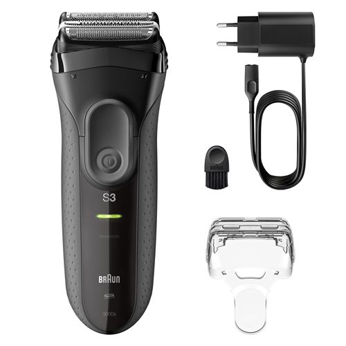 Rasoir Électrique Rechargeable Étanche Gris Braun 3-3000S