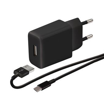 Wefix CVOY+CBL MUSB 1M BK Zwart + Micro USB-kabel - 1