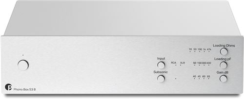Préampli phono Pro-Ject Phono Box S3B MM/MC Symétrique Argent