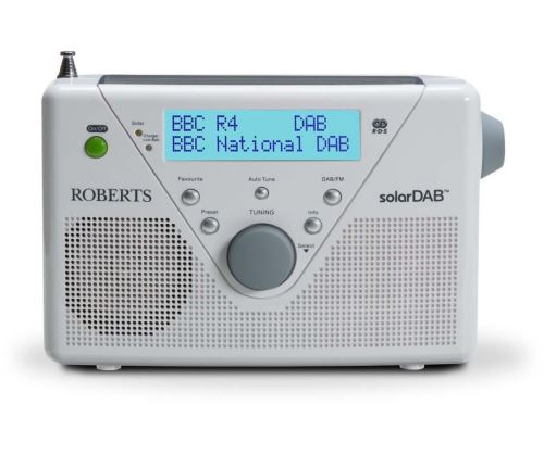 Radio solaire portable Roberts SolarDABII DAB+/FM Blanc