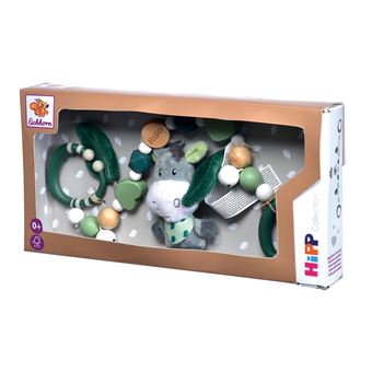 Hape E0021 Hummelchen Chaîne De Poussette Avec Cloche – Formes Et Couleurs Vives, Clips De Fixation – Jouet D'éveil Pour Bébé Dès La Naissance
