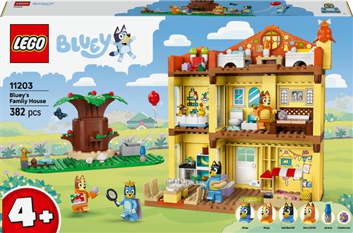 LEGO Bluey La Maison de Famille de Bluey Maquette Modulaire de la Série TV Jouet avec Nombreuses Pièces Jardin 4 Minifigurines & Accessoires Cadeau d'anniversaire Fille ou Garçon 11203 - vue 7